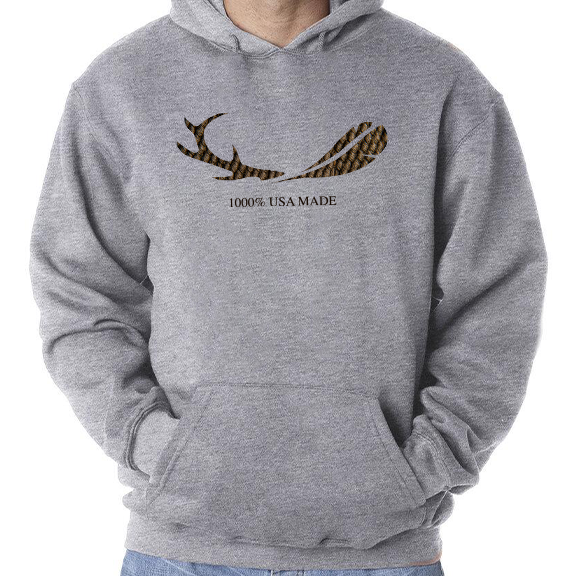 Buckfeather Symbol - Grey Hoodie