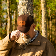 Brown Mesh Hat